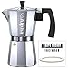 Alpha Coffee 6-Cup Stovetop Espresso Maker Moka Pot With Extra Large Handle To Prevent Burns