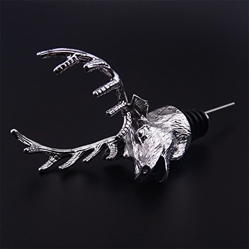 FREEMASTER Wine Pourer Wine Aerators Stainless Deer Stag Head Wine