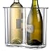Prodyne Twin-Chill 2 Bottle Iceless Wine Cooler, Clear