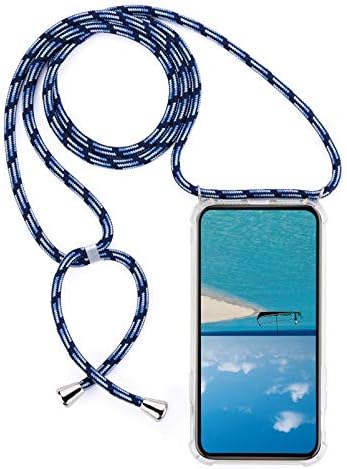 Compatible with Samsung Galaxy A30 Case,Cross-Body Lanyard Slim Silicone TPU Bumper Clear Strap Transparent Cover for Samsung Galaxy A30