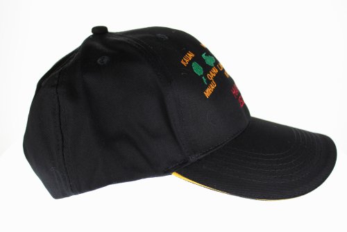 Hawaiian Islands Cap Hats, Black