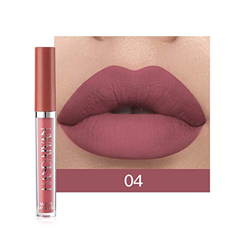 6 Colors Matte Liquid Lipstick Makeup Set, LongLasting Wear NonStick