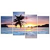 Pyradecor-Sunrise-Beach-Theme-Canvas-Prints-Wall-Art-Ocean-Sea-Pictures-Paintings-for-Living-Room-Bedroom-Home-Office-Decorations-Modern-4-Piece-Stretched-and-Framed-Seascape-Giclee-Artwork Pyradecor Sunrise Beach Theme Canvas Prints Wall Art Ocean Sea Pictures Paintings for Living Room Bedroom Home Office…