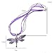 MFINHOME Fashion Rhinestone Inlay Gem Tone Red Dragonfly Pendant Necklace With Chain