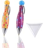 SanerDirect 2pcs 5D Diamond Painting Drill Pen Tools, New Design Cute Drill Pens, Sticky Pens for Diamond Painting