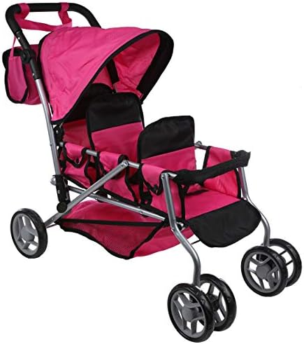 Mommy \u0026 Me Triplet Doll Pram Back to 