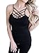 WLLW Women Spaghetti Strap Criss Cross Tank Tops Shirt Cami Camisole Club Wear