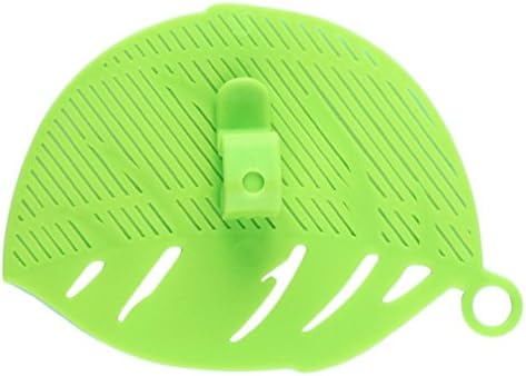 Filter Noodle 1 Piece Durable Clean Leaf Shape Green Rice Strainer Sieve Beans Peas Cleaning Gadget Strainer Kitchen Clips Tools