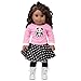 5pc Poodle Skirt Outfit w Panda Plush- 18