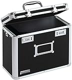 Vaultz Locking Personal File Tote for Letter Size Documents, Black (VZ01187)