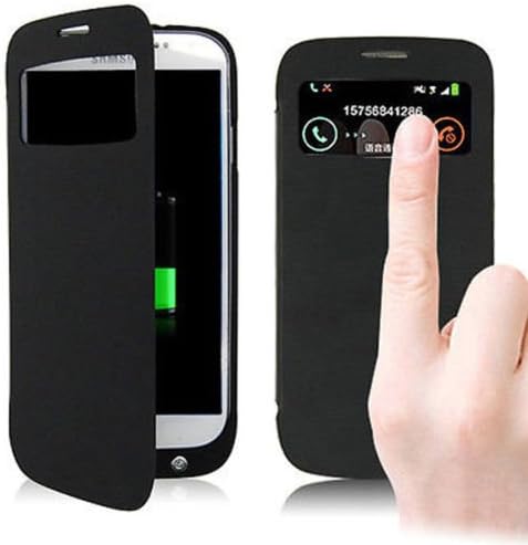 3200mAh External Backup Battery Charger Black Case For Samsung Galaxy S4 i9500