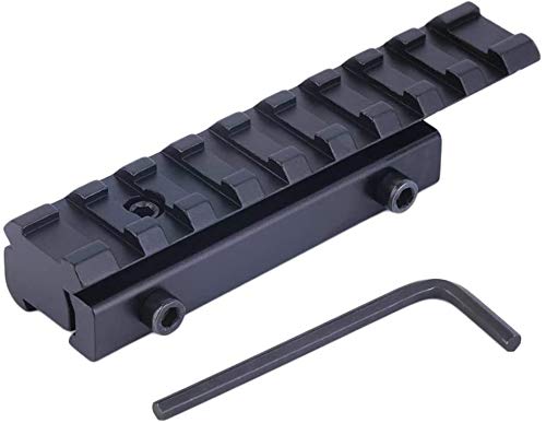 Ulightfire 100mm Adapter Riser Rail 11mm to 20mm Picatinny/Weaver Rail Converter Extension Rail Scope Mount Low Profile Riser Mount Rail