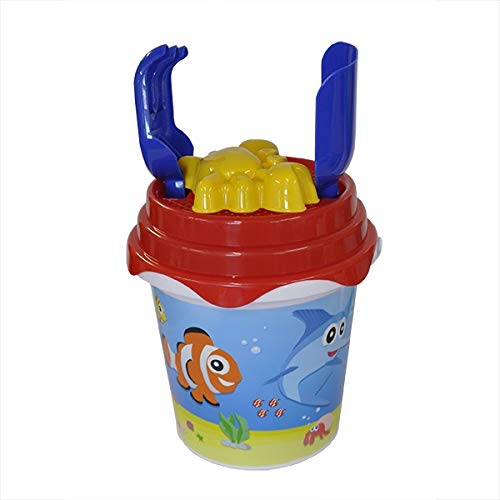 Palgrave BUCKET SET PRINTED FISH DESIGN WITH SIEVE