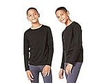 DEVOPS Youth Boys 2 Pack Thermal Heat-Chain Microfiber Fleece Underwear Baselayer Tops