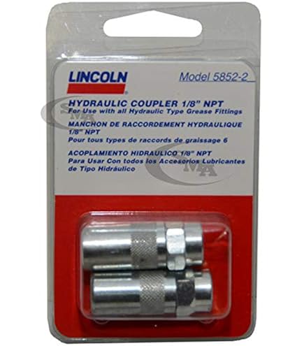 Lincoln Lubrication 5852-5 Hydraulic Coupler, (Bag of 5) : Amazon