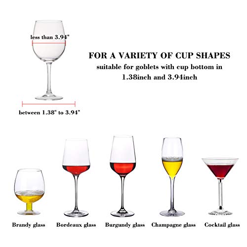 MOCOUM Wine Glasses Rack Under Stemware Rack, Wine Glass Hanger