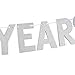 Cheers to 20 Years Banner - Happy 20th Birthday Party Bunting Sign - 20th Wedding Anniversary Decorations Supplies - Silver