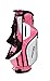Precise M5 Ladies Womens Complete Right Handed Golf Clubs Set Includes Titanium Driver, S.S. Fairway, S.S. Hybrid, S.S. 5-PW Irons, Putter, Stand Bag, 3 H/C's Pink