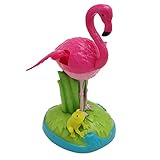 Flameer Solar Powered Bobbing Frog Flamingo Animal Figure Model - Fun Solar Science Toy Bobbleheads Home Desktop Car Halloween Decor