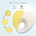 Bammax Baby Pillow Newborn, Flat Head Baby Pillow Baby Head Shaping Pillow Soft Memory Foam Baby Sleeping Pillow Syndrome Prevention Head Support for Infant 0-12 Months
