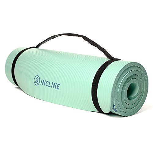 Incline-Fit-Extra-Thick-Exercise-Mat-w-Carrying-Strap-Non-Slip-Comfortable-Workout-Mat-For-Yoga-Pilates-Stretching-Meditation-Floor-Fitness-Exercises