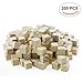 Fyess 200PCS 1CM Wooden Cubes, Craft Wood Blocks Natural Unfinished Wooden Blocks Craft Cubes DIY Wood Cubes Math Wood Square Blocks, Puzzle Making and DIY Projects