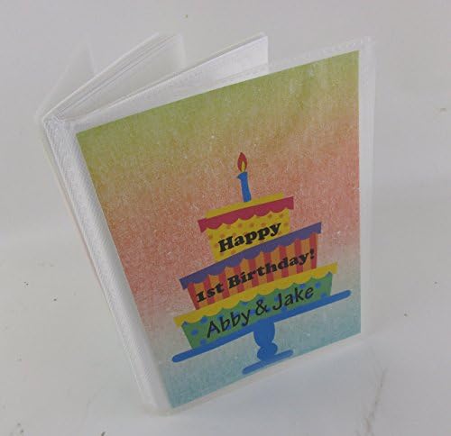 Birthday Photo Album IA#534 4x6 or 5x7 Picture album, Personalized Book Boy Girl Family Custom Gift Layer Cake