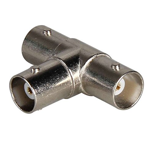 OdiySurveil (TM) 15PCS T-shape BNC 3 Way Female to Female Adapter RF Coaxial Connectors
