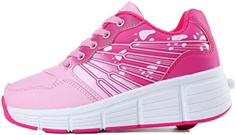 Chic Sources Boys Girls Two Wheels Roller Skate Shoes Kids Sports Sneaker