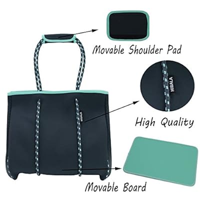 Hibala Neoprene Multipurpose Beach Bag,Gym/Travel/Pool Bag,Tote For Women&Men