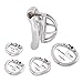 TERNENCE Small Male Chastity Device Stainless Steel Ergonomic Design Male Cock Cage K036 (36mm/ XS Size)