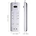 AUKEY Surge Protector with 8 Outlets and 2 USB Charging Ports, 1200 Joules Power Strip with 6ft Power Cord, ETL Certified