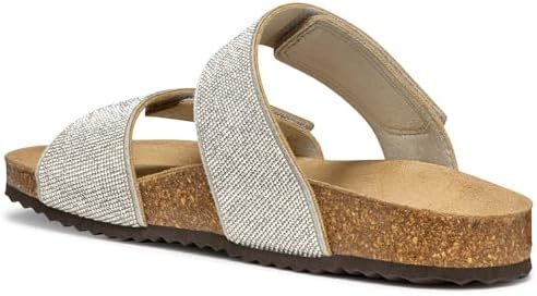 Sandalo piatto da donna D BRIONIA R D, argento, 39 EU