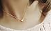 AKOAK 316L Stainless Steel Classic Women Gold Heart Bib Link Chain Pendant Necklaces Lovely Peach Heart Necklace