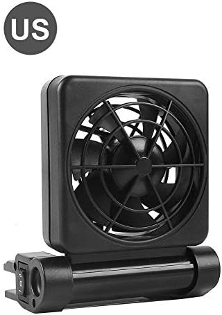 juman Oscillating Aquarium Cooling Fan Aquarium Chillers Ventilation Fan Fish Tank Black Cooling Fan US