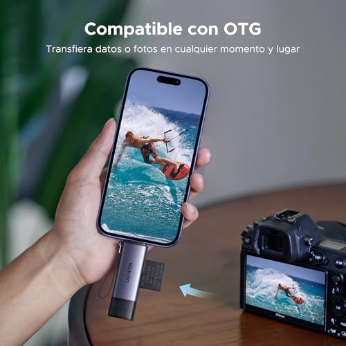 2 en 1 Lector Tarjetas SD TF USB C y USB 3.0 Dual Conector (SD 3.0)