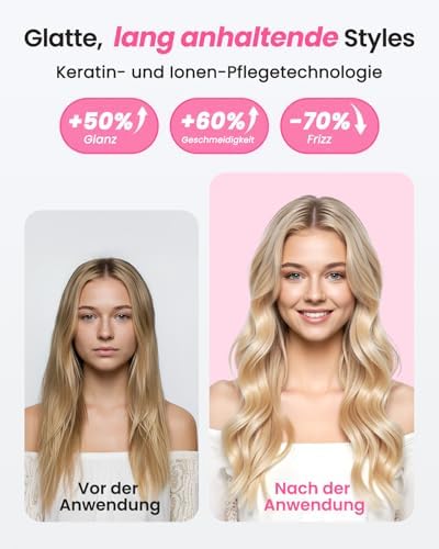Thermobürste 38mm für Volumen & Blowout Look, Ionische Stylingbürste
