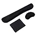 Ledinus Memory Foam Wrist Rest Pad and Mouse Wrist Rest Support Cushion for Working Gaming with Microfiber Cleaning Cloth - Durable & Non-slip & Comfortable & Lightweight For Easy Typing & Pain Relief