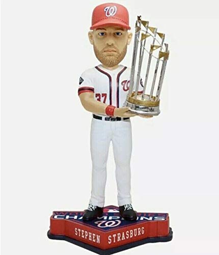 SP Images Stephen Strasburg Nationals FOCO World Series Champions 2019 Bobblehead Figure 10" LE
