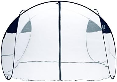 SpeedTent Portable Foldable Mosquito Net Tent Insect protection nets Anti-Bug Net 3~4 Person net tents White/Navy