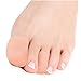 Squad Goods Silicone Toe Cap protector and finger sleeves - 6 Pieces Nude with Bonus Travel Case