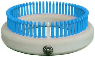 CINDWOOD Adult Women's Round XFINE 3/16" Gauge 64 peg Sock Loom