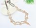 Yoyorule Pearl Tassel Flower Stretch Headband Crystal Hair Chain Gold