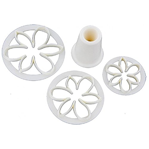 FMM Sugarcraft Bridal Lily Cutter Set, Includes 3 cutters and 1 form
