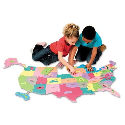 wonderfoam giant usa map puzzle Buy Creativity Street Wonderfoam Giant U S A Puzzle Map 73 Pieces wonderfoam giant usa map puzzle