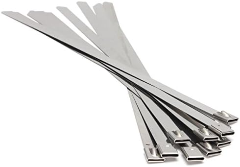 Bike Boltz 11.8" Stainless Steel Zip Ties 10 Pack - Exhaust Wrap ZipTies