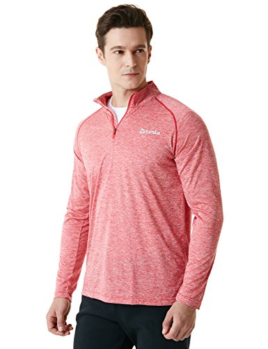 Tesla TM-MKZ02-SDR_2X-Large Men's 1/4 Zip Cool Dry Active Sporty Shirt MKZ02