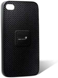 monCarbone MF002MI Magnet Force Carbon FiberCase for iPhone 4/4S - 1 Pack - Retail Packaging - Midnight Black