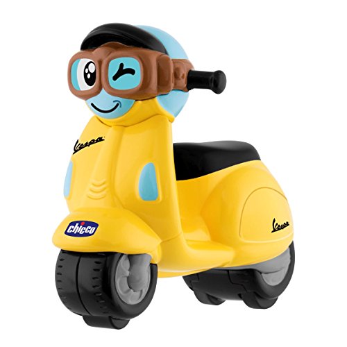 Chicco Vespa Mini Turbo Touch, Giochi per bambini, Piccola Vespa giocattolo, dimensioni 8,4 x 4 x 8 cm, Colore Giallo , 2 anni +