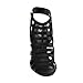 Beston CD36 Women's Peep Toe Cut Out Caged Mid Heel Sandals Half A Size Smaller